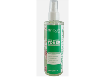 Afri Pure Rose Water Toner, Witch Hazel, 6.7 fl oz/200 mL