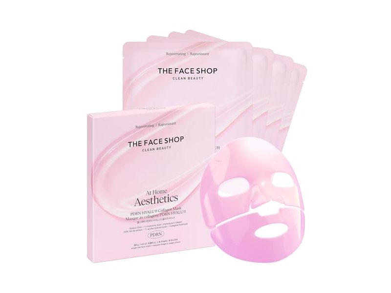 The Face Shop At Home Aesthetics Collagen Mask, PDRN HYALU11, 0.84 oz/24 g, 4 Count