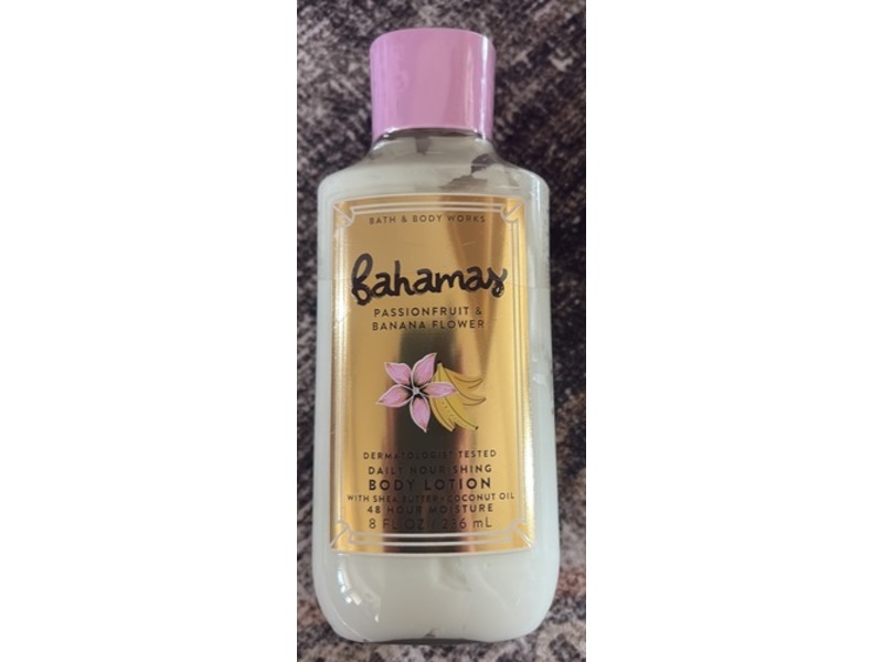 Bath & Body Works Bahamas Body Lotion, Passion Fruit & Banana Flower, 8 fl oz/236 mL
