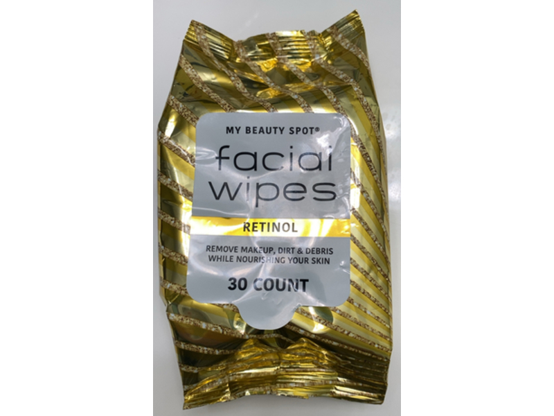 My Beauty Spot Facial Wipes, Retinol, 30 Count