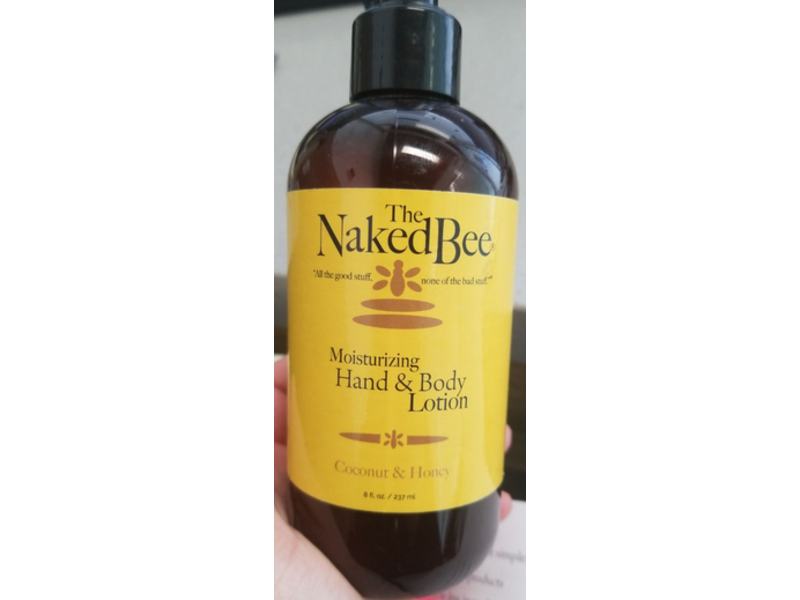The Naked Bee Moisturizing Hand & Body Lotion, Coconut & Honey, 8 fl oz/237 mL