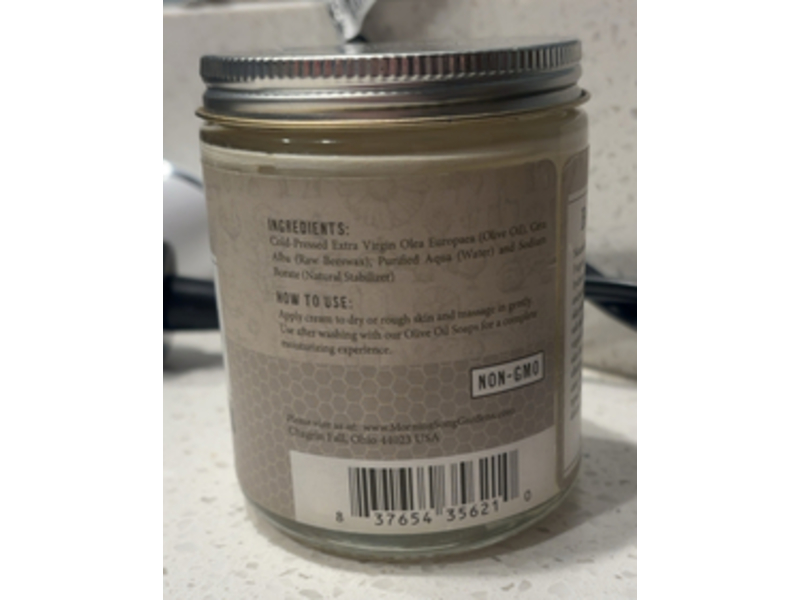 Morning Song Gardens Bee Balm Cream, Fragrance Free, 8 oz/227 g