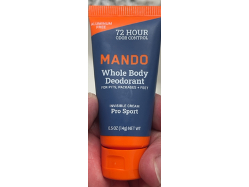 Mando Whole Body Deodorant, Pro Sport, 0.5 oz/14 g