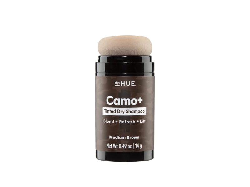 dpHue Camo+ Tinted Dry Shampoo, Medium Brown, 0.49 oz/14 g