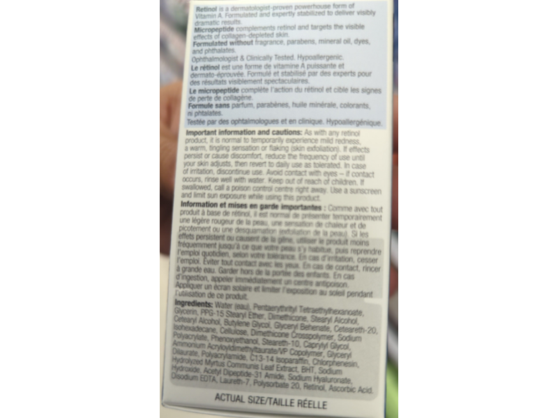 Neutrogena Rapid Wrinkle Repair Retinol Pro+ Eye Cream, 0.5 oz/14 g