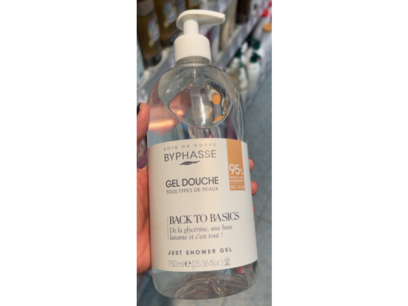 Byphasse Back To Basics Just Shower Gel, 25.36 fl oz/750 mL