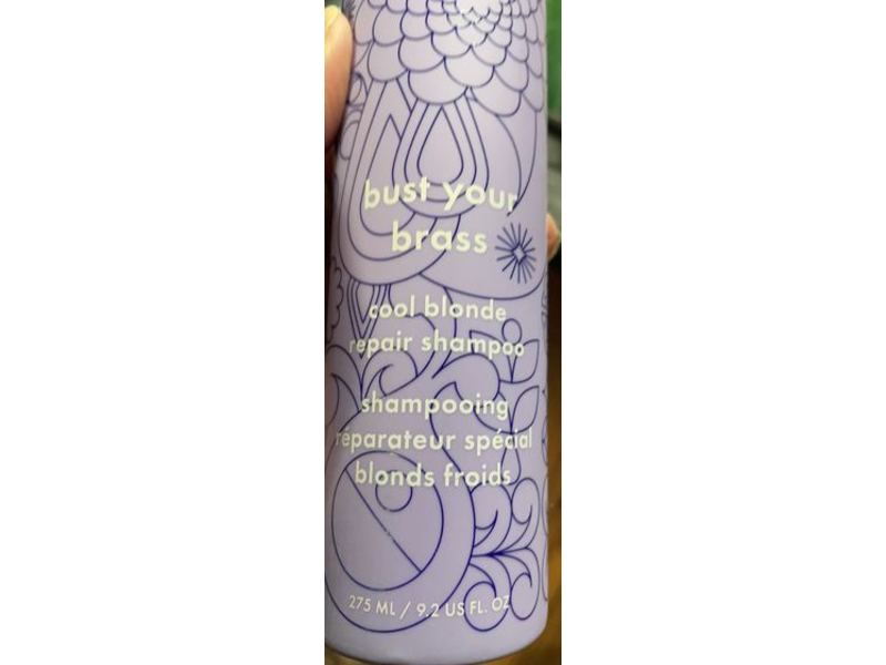 Amika Bust Your Brass Cool Blonde Shampoo, 9.2 fl oz/275 mL