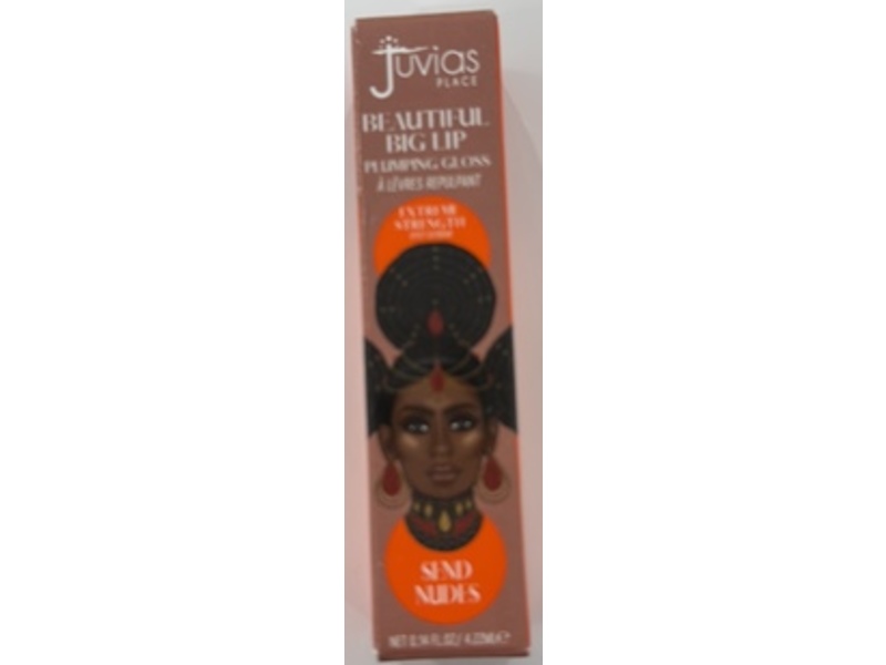 Juvia's Place Beautiful Big Lip Plumping Gloss, Send Nudes, 0.14 fl oz/4.22 mL