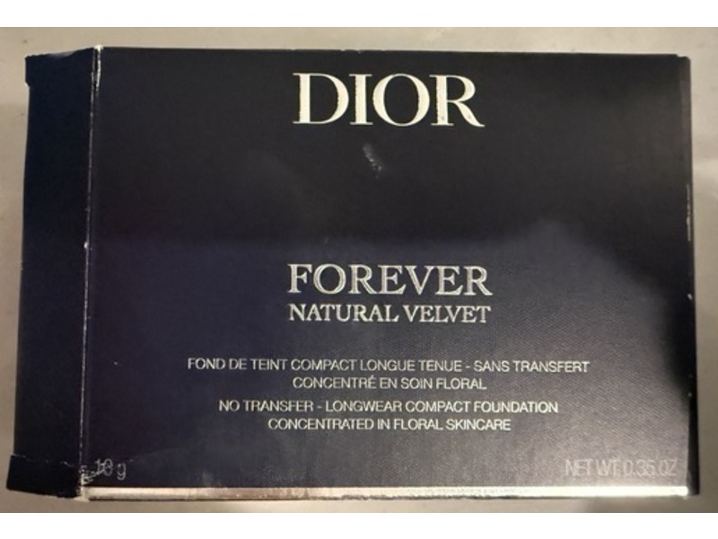 Dior Forever Natural Velvet Longwear Compact Foundation, 4N Neutral, 0.35 oz/10 g