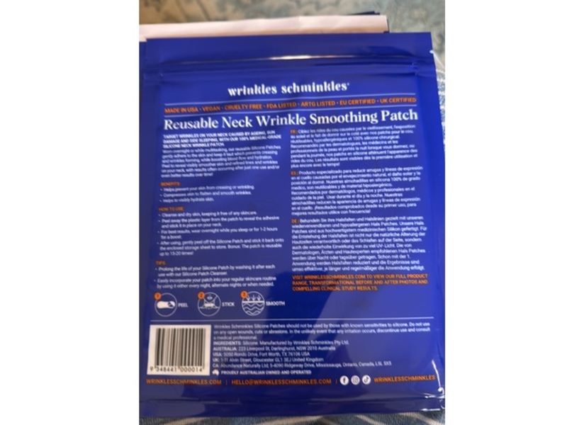 Wrinkles Schminkles Neck Wrinkle Patch, 1 Count