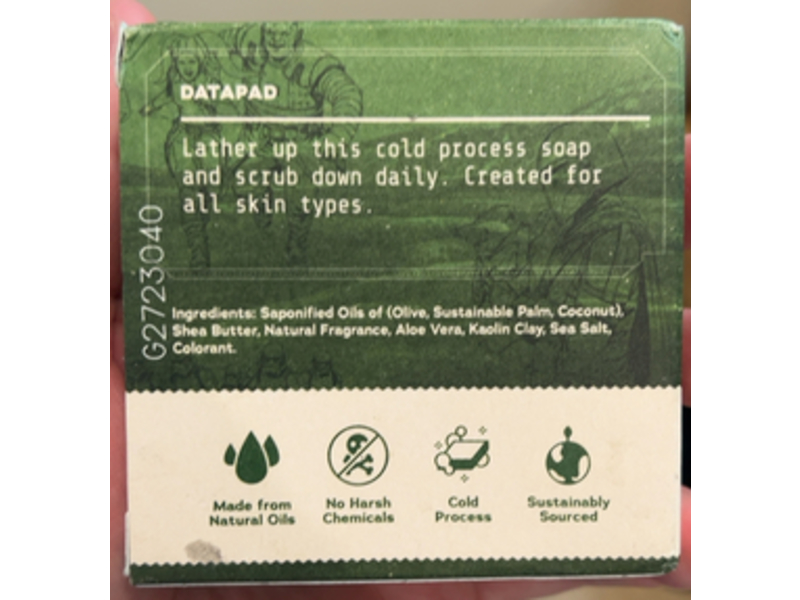 Dr. Squatch Star Wars Men's Natural Soap Force Fresh, Coconut Oil, Zero Grit, 5 oz/141 g