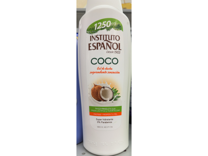 Instituto Espanol Shower Gel, Coconut, 42.5 fl oz/1250 mL