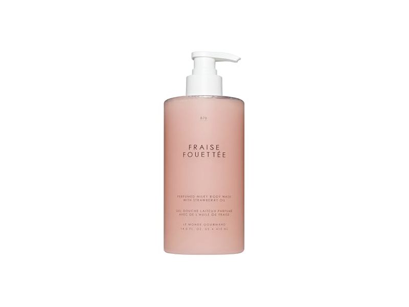 Le Monde Gourmand Perfumed Milky Body Wash, Fraise Fouettée, 14 fl oz/415 mL