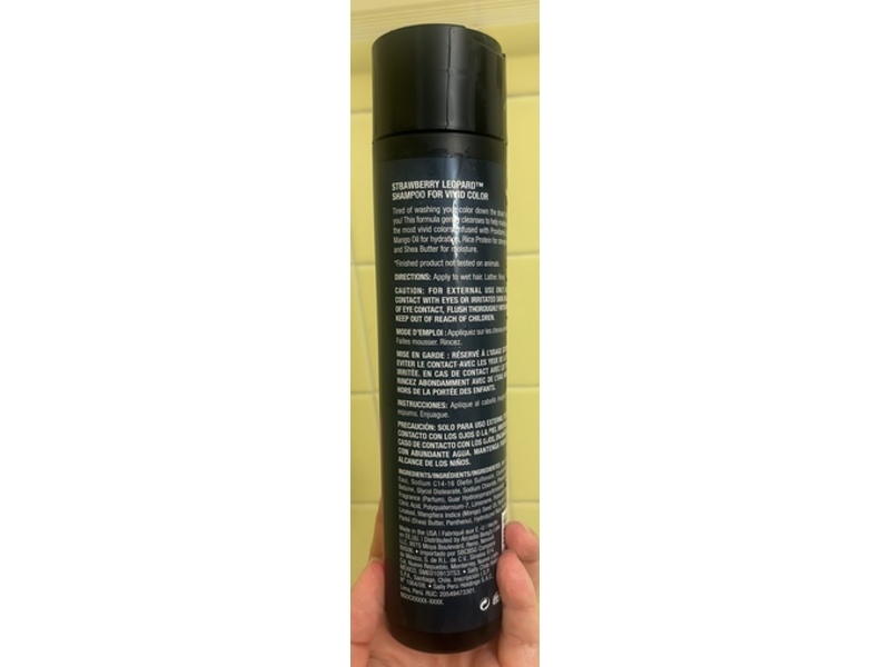 Strawberry Leopard Vivid Color Shampoo, 10.5 fl oz/311 mL