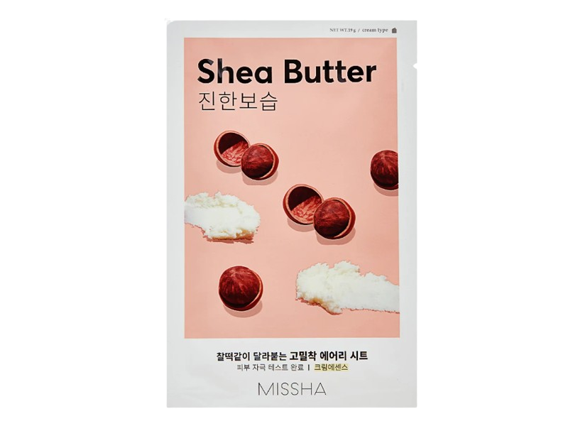 Missha Airy Fit Sheet Mask, Shea Butter, 19 g