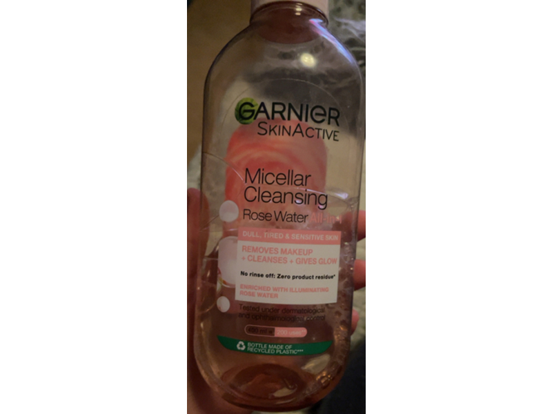 Garnier SkinActive Micellar Cleansing Rose Water, 400 mL