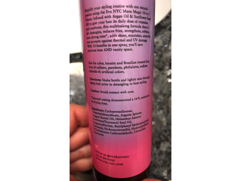 Eva Nyc Mane Magic 10-in-1 Primer Hair Styling, 6 fl oz / 177.4 mL