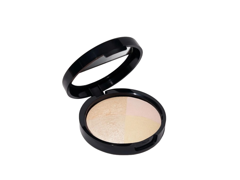Laura Geller Baked Natural Glow Quad Highlighter, French Vanilla, 0.26 oz/7.5 g