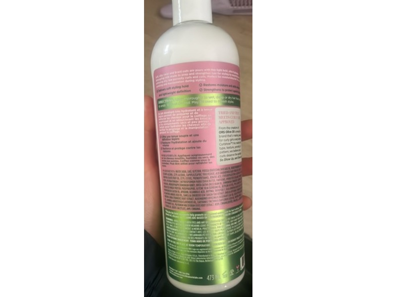 ORS Curlshow Hydrate & Nourish Curl Style Milk, Collagen & Avocado Oil, 16 fl oz/473 mL