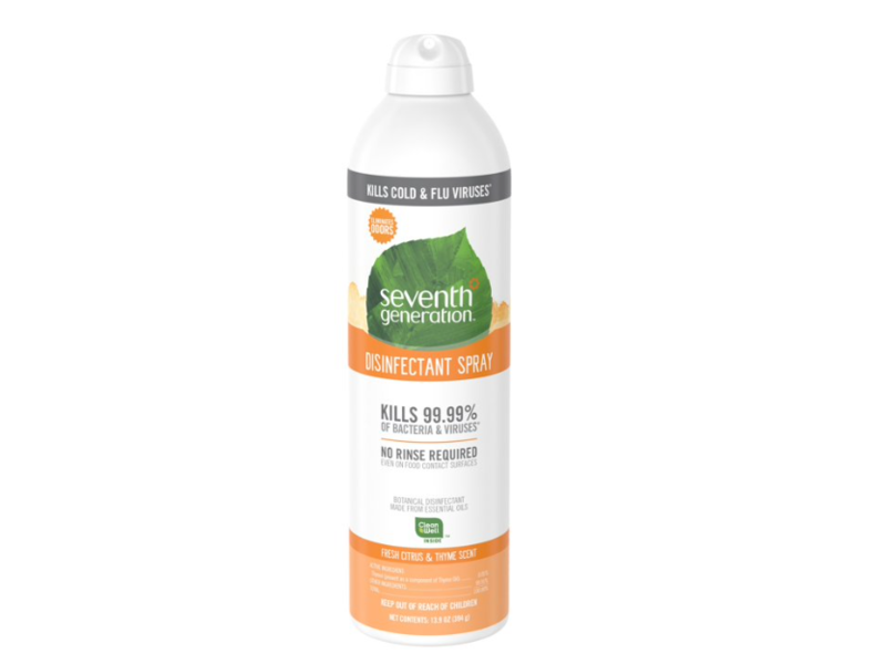 Seventh Generation Botanical Disinfectant Spray, Fresh Citrus & Thyme Scent, 13.9 oz/394 g