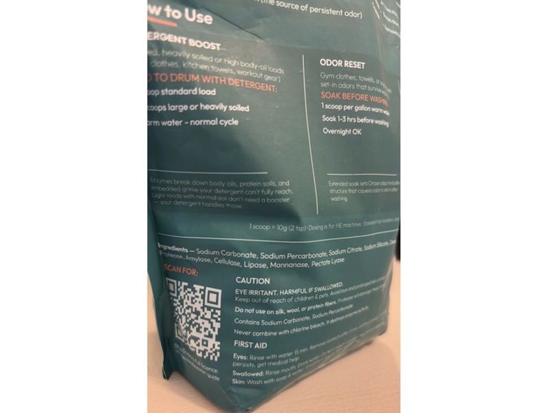 Febu Enzyme Oxyzen Laundry Booster, Fragrance Free, 90 Loads, 907 g