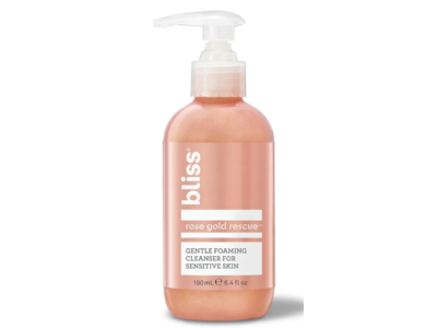 Bliss Rose Gold Rescue Gentle Foaming Cleanser, 6.4 fl oz/190 mL