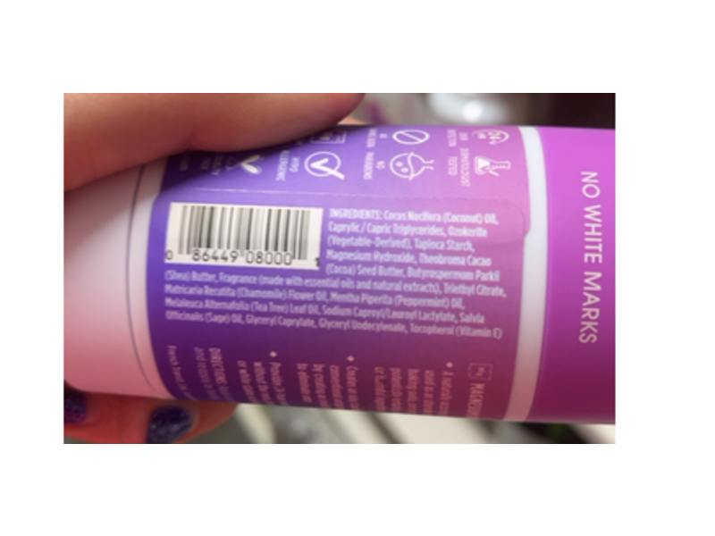 Crystal Magnesium Enriched Deodorant, Lavender + Rosemary, 2.5 oz/70 g