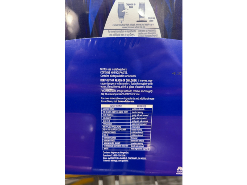 Dawn Platinum Dish Washing Liquid, Clean Lemon, 20.5 fl oz/606 mL, Pack Of 3