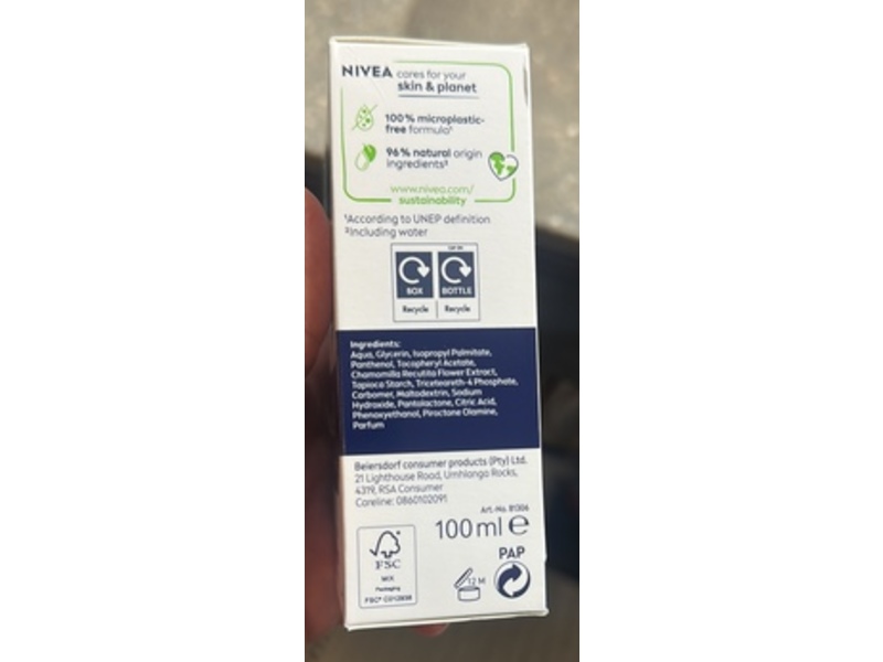 Nivea Men Post Shave Balm, Sensitive Skin, 100 mL
