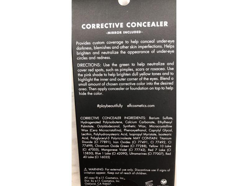 e.l.f. Corrective Concealer, Erase & Conceal, 0.19 oz