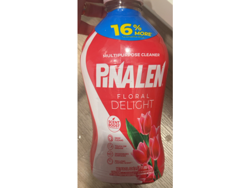 Pinalen Scent Boost Technology Multipurpose Cleaner, Floral Delight, 56 fl oz/1.65 L