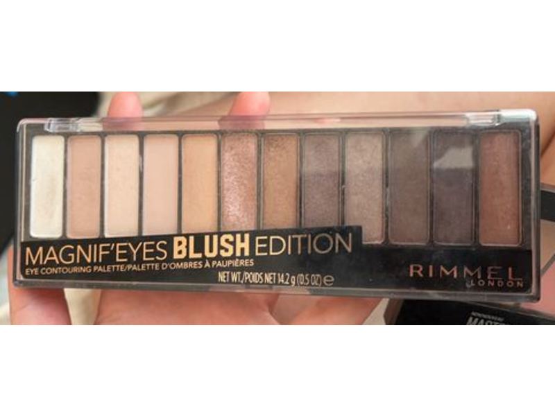 Rimmel Magnif'Eyes Eye Contouring Palette, 002 Blush Edition, 0.5 oz/14.2 g