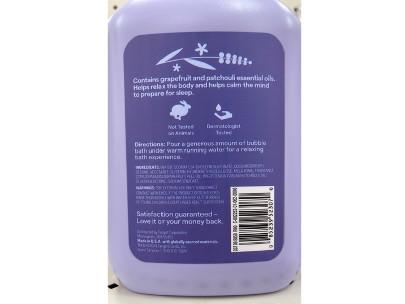 Up&Up Relaxing Foaming Bubble Bath, Moonlight Jasmine, 34 fl oz/1006 mL