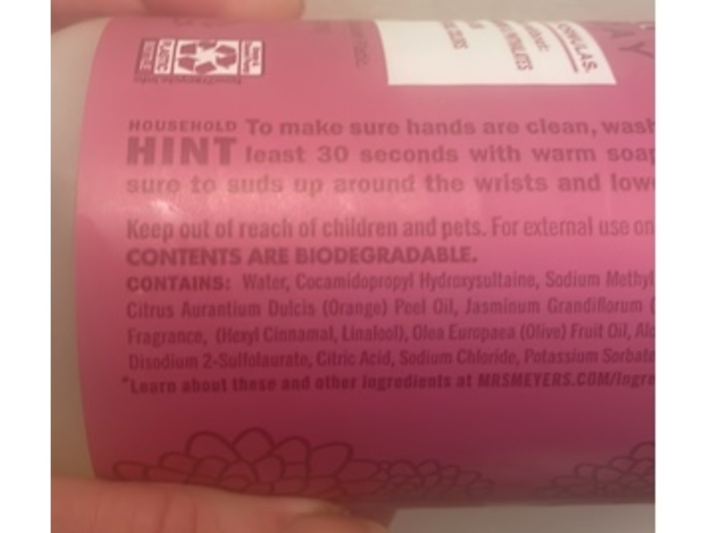 Mrs. Meyer's Clean Day Hand Soap, Mum Scent, 12.5 fl oz/370 mL, Pack Of 3