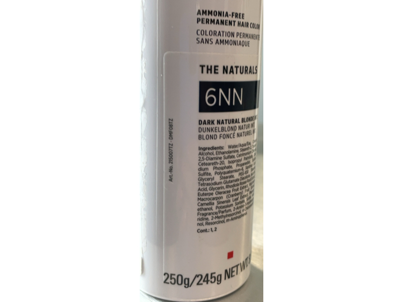 Goldwell Topchic Zero Permanent Hair Color, 6NN Dark Natural Blonde, 8.6 oz/250 g