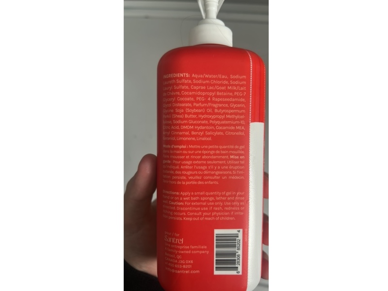 Caprina Gel Body Wash, Shea Butter, 21.5 fl oz/625 mL