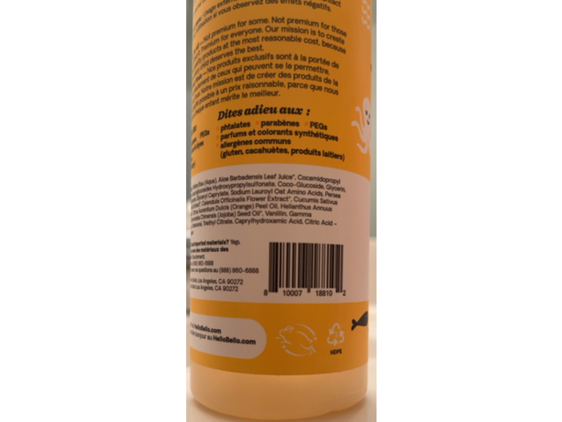 Hello Bello Premium Shampoo & Body Wash, 10 fl oz/296 mL