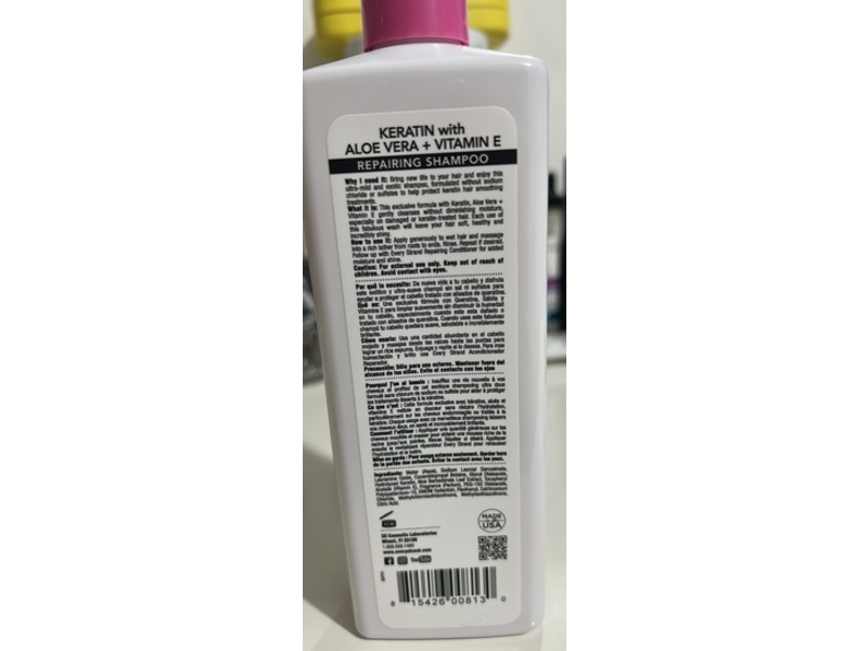 Every Strand Keratin Repairing Shampoo, 13.5 fl oz/399 mL