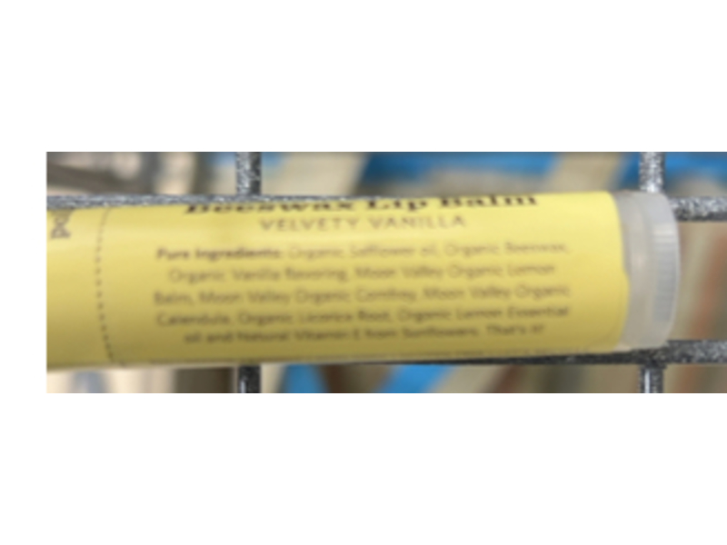 Moon Valley Organics Beeswax Lip Balm, Velvety Vanilla, 0.15 oz/4.25 g, Pack Of 3