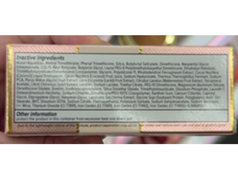 Too Faced Born This Way Healthy Glow Moisturizing Skin Tint, Watermelon + Apple, Snow, SPF 30, 2.0 fl oz/60 mL