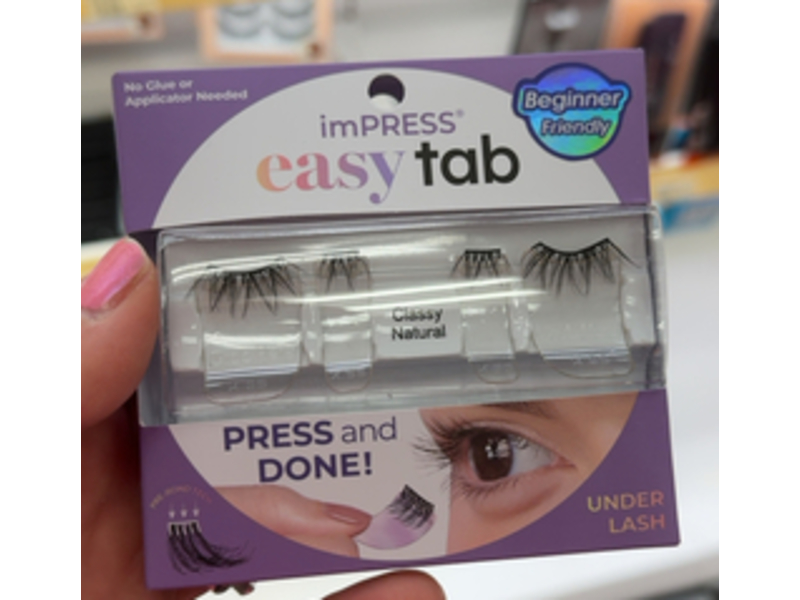 Impress Easy Tab Press & Done Lashes, Classy Natural, 2 Pairs