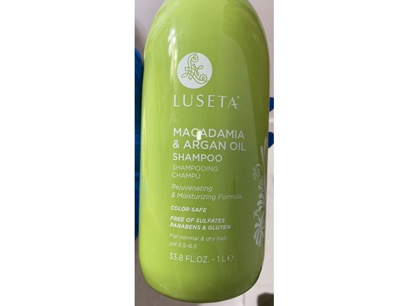 Luseta Macadamia & Argan Oil Shampoo, 33.8 fl oz/1 L