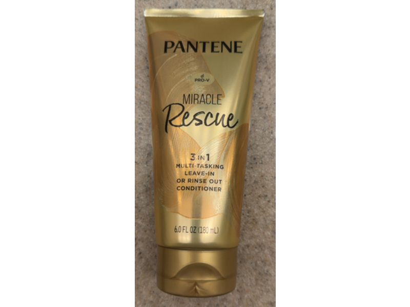 Pantene Miracle Rescue 3 In 1 Multi-Tasking Leave-In Or Rinse Out Conditioner, 6.0 fl oz/180 mL