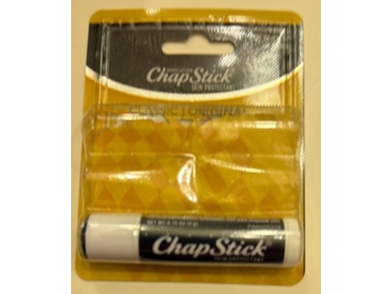 Chapstick Bulk Lip Balm, Classic Original, 0.15 oz/4 g, 3 Count, Pack Of 4