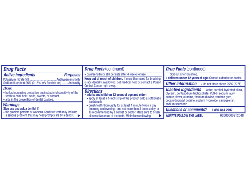 Sensodyne Clinical White Toothpaste, Stain Protector, 2.3 oz/65.2 g