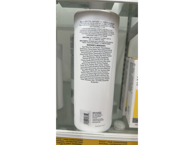 Nioxin Scalp + Hair Conditioner, 1 Natural/Untreated, 33.8 fl oz/1L