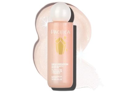Pacifica High Vibration Body Oil, Rose Quartz, 4 fl oz/120 mL