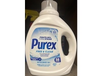 Purex Liquid Laundry Detergent, Free & Clear, 58 Loads, 66 fl oz/1.95 L - thumbnail 2