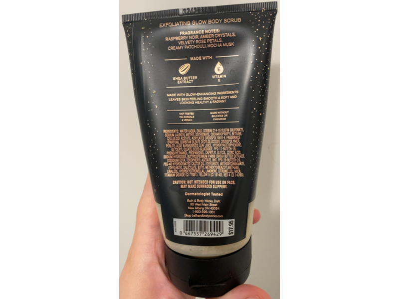 Bath & Body Works Into The Night Exfoliating Glow Body Scrub, Shea Butter + Vitamin E, 8 oz/226 g