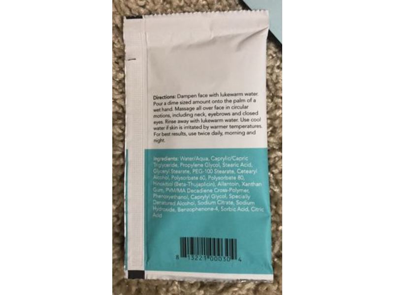 Riversol Hydrating Cream Cleanser, 5 ml